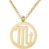 Morella collana da donna in acciaio inox oro con ciondolo segno zodiacale Scorpione in sacchetto di velluto