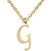 Morella Collana da Donna in Acciaio Inox Oro con Ciondolo Lettera G