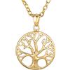 Morella Collane da Donna con Ciondolo a Forma dell' Albero della Vita - Speranza Oro 70 cm in Sacchetto di Velluto