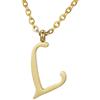 Morella Collana da Donna in Acciaio Inox Oro con Ciondolo Lettera L