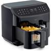 MEDION P20 XXL Friggitrice ad Aria Doppio Cestello MD11760 Nera