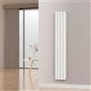 [neu.haus] Termosifone da Parete Radiatore Design Riscaldamento ad Acqua Calda Termoarredo a Pannello Doppio con Elementi Piatti 180 x 30 cm - Bianco