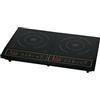 Tarrington House Doppia Piastra a Induzione DIC3500, Piano in Vetroceramica, 3500 W, 10 Livelli di Potenza, Temperatura max. 240°C, Rilevamento Automatico della Padella, Display LED, Timer, nero
