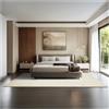 tectake® Tappeto Salotto, Tappeto Pelo Corto, Tappeti Salotto Design Elegante, Tappetino morbido, Lavabile in Lavatrice, Ideale per Sala da Pranzo, Camera, Studio, Soggiorno - Beige - 200 x 290 cm