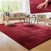 Paco Home Tappeto Moderno e Morbido per Soggiorno a Pelo Corto Lavabile Fluffy Uni Effetto Pelliccia Senza Tempo Elegante Antiscivolo Facile da Pulire, Dimensione:200x280 cm, Colore:Rosso