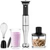FRESKO Frullatore a Immersione 1000W, Velocità Regolabile, 4 Accessori