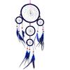 DonDon Acchiappasogni grande con perle e vere piume blu Ø 16 cm