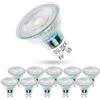 KEJIYILT Lampadina LED 6W Equivalente 65W, Lampadina GU10 LED 650lm, Non dimmerabile, Angolo di luce 38° 10 Pezzi (Bianco Freddo 4500k-Aggiornato)