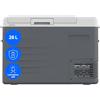 MEDION Borsa frigo a compressore portatile 28 L, mini frigorifero elettrico, 12 V 24 V 230 V adattatore auto camion campeggio barca festival, MD370027