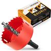 BAURIX® Sega a Tazza Bimetallica 59 mm - Legno, Metallo e PVC