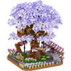 HIGH GODO Micro mattoncini da costruzione a morsetto, fiori di ciliegio, 2200 pezzi, decorazione per albero di Sakura Bonsai, regalo creativo per adolescenti e adulti