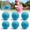WARMWOO 6 palline da tennis, per il tempo libero, senza pressione, per principianti, per lezioni di tennis, macchine per palline e dispositivi di gioco per cani, blu chiaro