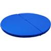 TISHITA Tappetino Ginnastica Rotondo Pieghevole, Blu, Diametro 120cm Spessore 10cm