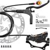 OAPNCBVY Freno a Disco Idraulico per Bici a 4 pistoncini Set Singolo Posteriore Destro o Set Singolo Anteriore Sinistro con rotore da 180 mm 2,3 mm Tamburo Posteriori per Bicicletta(3PIN Right Rear)