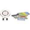 Tbest Clip con Magnete, Acciaio Inossidabile Durevole, per Marcatore | Design leggero, materiale resistente alla ruggine, ideale per uso esterno, compatibile con cappelli da