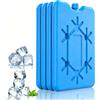 KJSXUUE Blocchi refrigeranti Piatti 200ml, accumulatori di Freddo compatti | Adatto a borsa termica, frigo portatile, scatola pranzo, campeggio, picnic, pesca, gite, impilabile, pulizia semplice