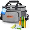 SUNTRIVA Borsa Frigo 20L per Uomini e Donne Impermeabile e Pieghevole Grigo