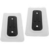 TOYANDONA 2 Pezzi Pinna di Collegamento per Paddleboard e Tavola da Surf in PVC Bianco 29,50x16,50x1,50 Cm Installazione Facile e Fissaggio Sicuro per Touring e Fiumi