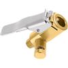 Generic Mandrino ad aria - Parti di bloccaggio della pompa, adattatore valvola pneumatico a clip, connettore in ottone resistente con vivavoce | per moto da cross, scooter, all'aperto, auto, bicicletta
