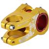 DUANSIYU Attacco Manubrio MTB Tavolo for Mountain Bike da Strada Ponte for Bicicletta Corto Power 50mm Attacco Manubrio Riser 31.8 35 Tubo Asta Regolabile(50 Gold)
