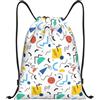 SMAZDFXX Zaino con coulisse in stile retrò anni '80, pieghevole, con cordoncino, zaino sportivo, borsa da palestra, impermeabile, leggero, per yoga, 16,5 X19,6 modello 1-93
