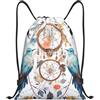 SMAZDFXX Zaino con coulisse Borsa sportiva da palestra Acchiappasogni e Borse con coulisse per palestra Sport Yoga Viaggio Medio