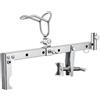 Generic Portacanna da Pesca Supporto Staffa Regolabile in Acciaio Inox con Fori di Regolazione E Morsetto per Ancoraggio su Ringhiere Adatto per Pesca Fluviale Gommoni con Corrimano Rive