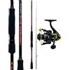 Kolpo Combo Spinning Vespera, 2.10-2.40 m, Azione 5-40 g, Carbonio Alto Modulo, con Mulinello Most (2.10, Metri)