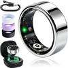 Aoyswuz Smart Ring Multiple Modalità di Esercizio Impermeabile con iOS/Android | Monitoraggio Attività Monitoraggio Salute 5 ATM Impermeabile Monitoraggio del Sonno Anello Collegato
