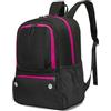 PANFHGFG Borsa da basket capacità, Black and rose red