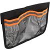 YARNOW Borsa per Racchette da Ping da Tavolo, Borsa per Racchette da Ping, Oxford Nero 25x18x0,2cm, Tasche Dedicate e Divisori, per Allenamento Quotidiano e Organizer Sala Giochi