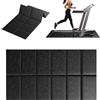 YOUNTHYE Tappetino per tapis roulant, 140 x 60 x 5 mm, protezione per il pavimento, pieghevole, in PVC, antiscivolo, per cyclette, panca pesi, yoga