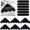 EASYKEENECOM 12PCS Antiscivolo e Riutilizzabili Tappeti Gripper, Tappeti Gripper Anti-Slip Mat, Anti Arricciatura, Lavabili e riutilizzabili, Adesivi Antiscivolo per Tappetini, per Pavimenti in Legno (Nero)