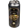 BLUECHOLON Birra Lattina Salvadanaio Originale in Latta con Coperchio - Portapenne a Buon Mercato (Nero)