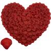 CNYMANY 2000 petali di rosa artificiali rosso scuro, petali di rosa finti per notte romantica, anniversario, fidanzamento, matrimonio, San Valentino, decorazioni floreali