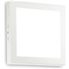 Ideal Lux UNIVERSAL Lampada LED Integrata Quadrata da 22 cm a Semi Incasso Bianca 1950Lm 4000K