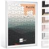 Bildershop-24 Cornice puzzle PRIO 33,5 x 48,5 cm bianco grigio antico per circa 300 - 500 pezzi