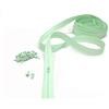 Artefizio Cerniere Lampo al Metro in Nylon, Catena Continua, 20 Colori a Scelta, Zip in Metallo, 7 Lunghezze, 4 mm 100% Poliestere, Made in Italy (Water Green, 10 m + 25 Cursori)