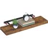 VASAGLE Mensola da Muro, Staffa a Scomparsa, 80 x 20 x 3,8 cm | Libreria Sospesa, Staffa a Scomparsa, 10 kg, Soggiorno Studio Cucina, Collezione Custos, LWS28BX