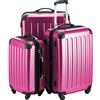 Hauptstadtkoffer Alex - Set di 3 valigie (S, M & L), 235 litri, Colore Magenta