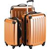 Hauptstadtkoffer - Alex - Set di 3 valigie (S, M & L), 235 litri, Colore Arancione