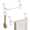 SAYAYO Porta Asciugamani Bianco, Appendi Strofinacci Cucina 2 Pezzi, 23CM