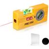 PREXISO Livella Laser 2 in 1, Livella Mini Torpedo con Luce LED, Livella Tascabile Magnetica Girevole & Livella Laser da 10 m per Appendere Quadri, Tracciare Pareti, Pittura e Decorazione della Casa