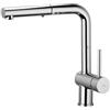 PAFFONI LIG285CR-MET Miscelatore lavello monoforo con canna orientabile LIGHT PAFFONI