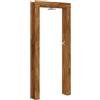 vidaXL Doccia da esterno 226 cm Naturale, Doccia esterna moderna e rettangolare per il giardino, legno di acacia resistente e acciaio inox