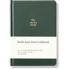 KUNITSA CO. Quaderno per ricette, regalo ricordo, libro di ricette con copertina rigida per scrivere le proprie ricette, con istruzioni sullo chef, 100 ricette (pino scuro)