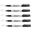 Sharpie Pennarelli indelebili neri a punta fine, inchiostro impermeabile e resistente allo sbiadimento per ufficio, edilizia, fai da te e altro | Confezione sfusa | 5 pezzi