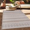 Paco Home Tappeto per esterni a trama piatta moderno boho etno resistente alle intemperie per esterni dimensioni 300x400 cm