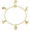 Stroili Bracciale Christmas Collection Ottone Dorato Cristallo