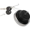 QUARKZMAN Tappo Serbatoio Carburante con Serratura in Plastica Nero Adatto per Iveco Eurocargo 1991-2015 con Chiavi No.2993923/1402004/1481301 - Pacco da 3.